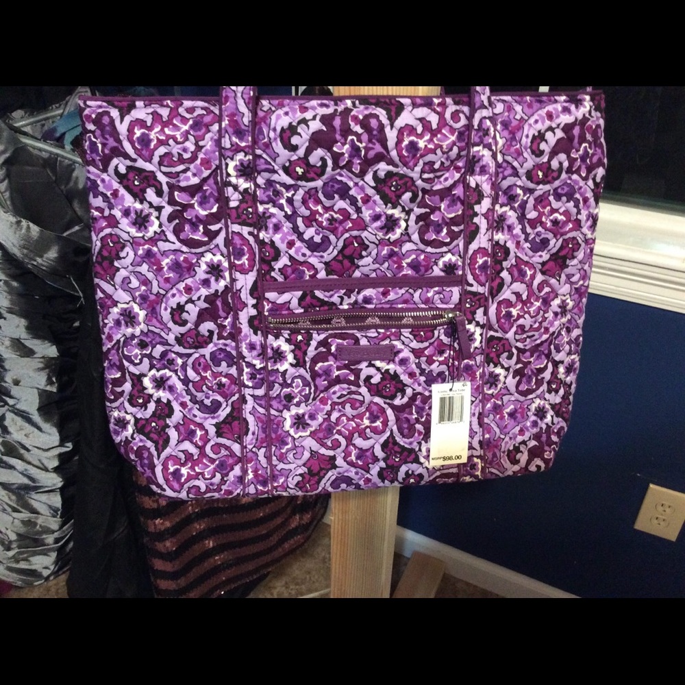 Vera Bradley Purple Paisley Tote
